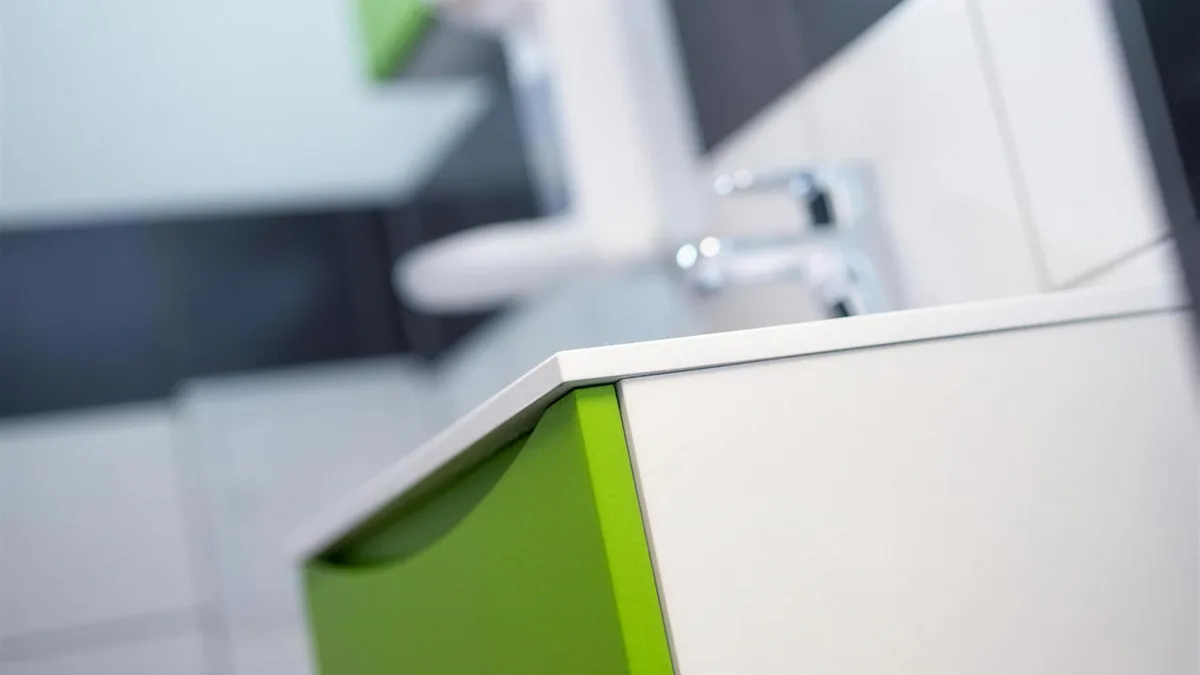 Sanitärinstallation in einem Raummodul