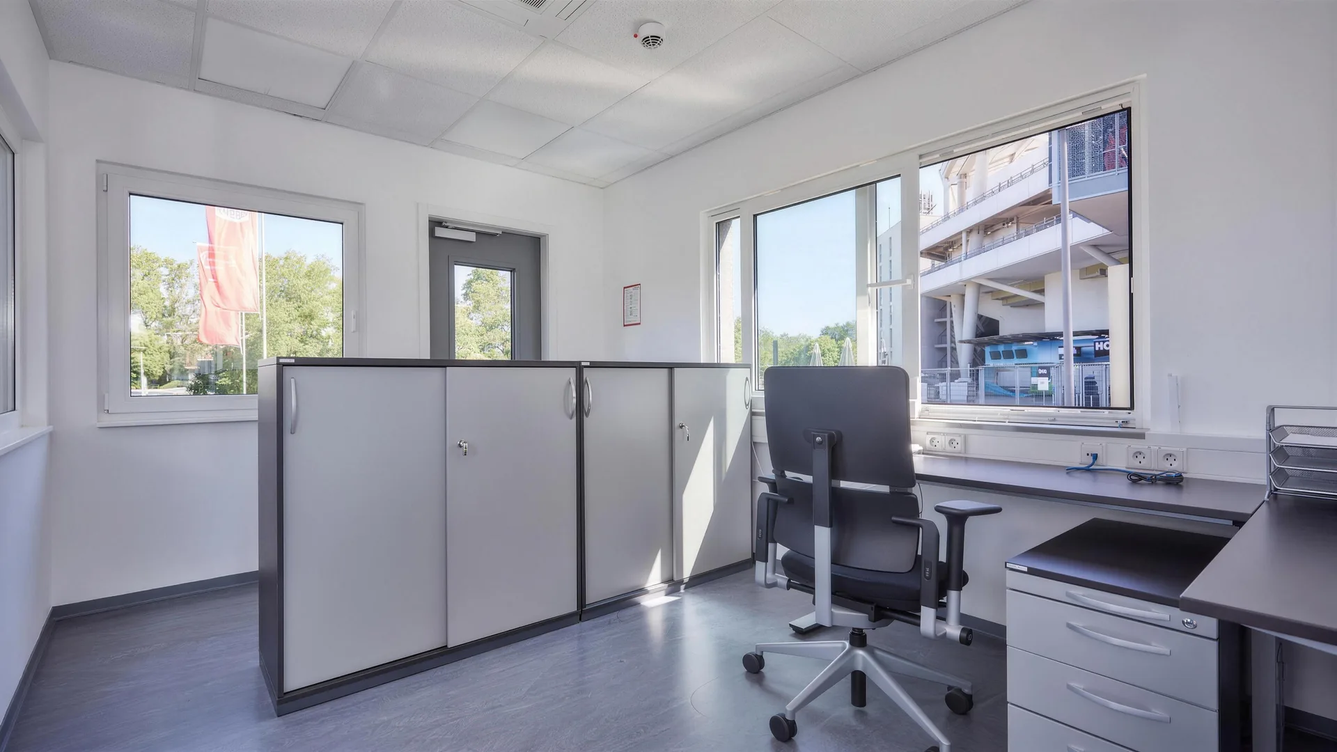 Modulares Büro- und Sozialgebäude im Eigentum des Unternehmens