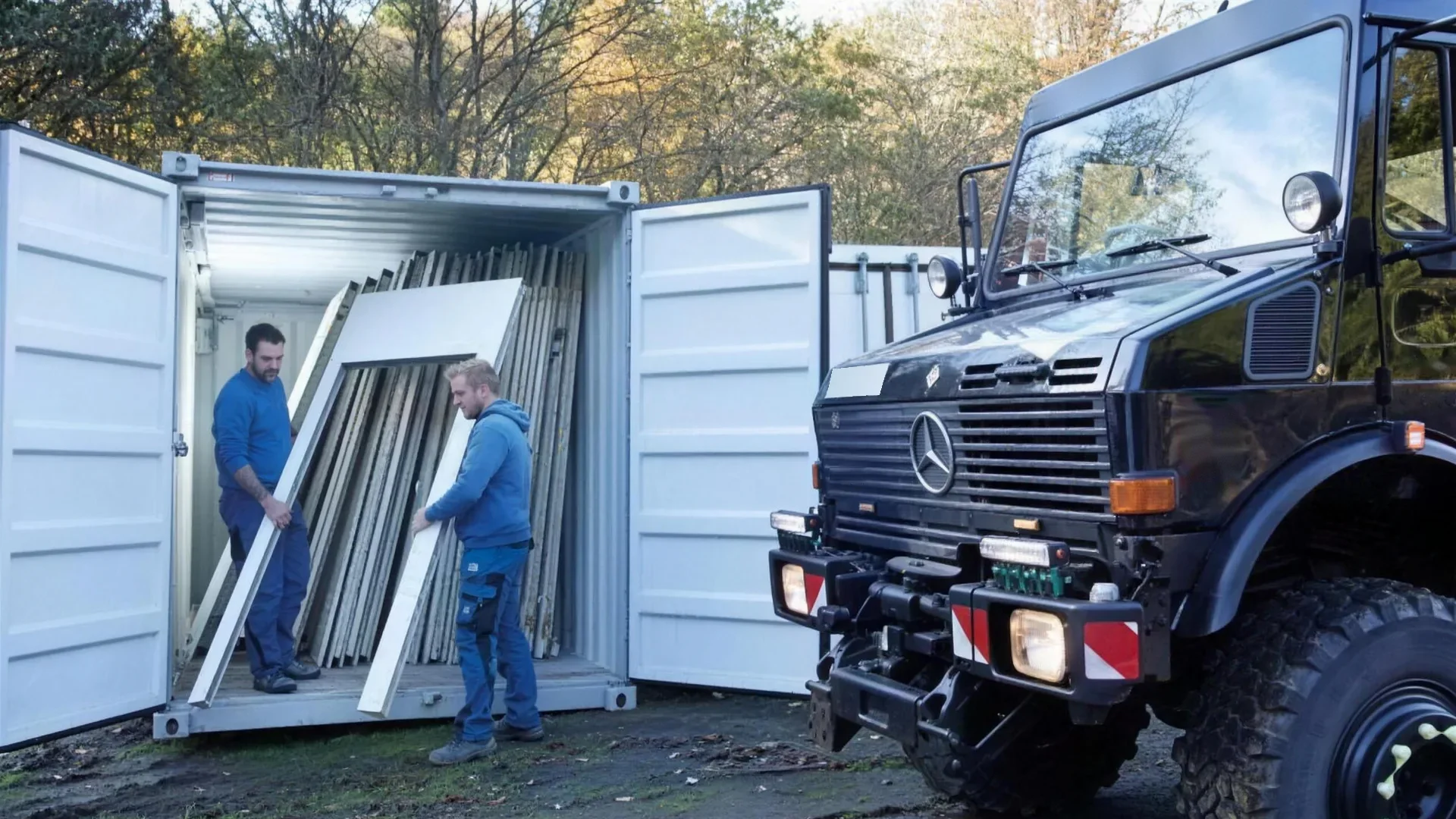 Lagercontainer von Container Rent Petri am Einsatzort