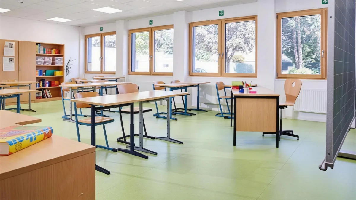 Modulares Schulgebäude für dauerhafte Nutzung
