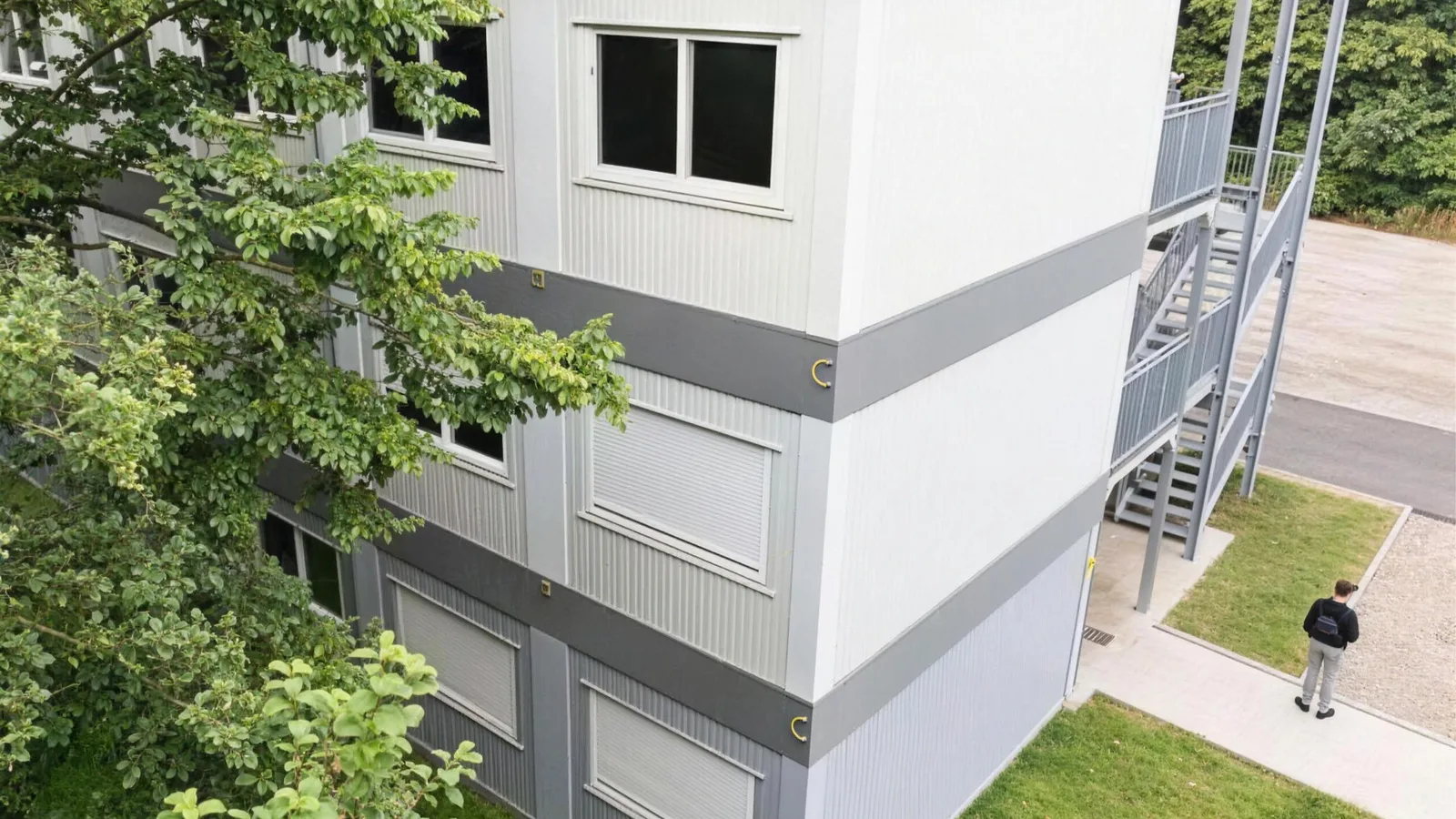 Seitenansicht des Raumsystems in Herzogenrath