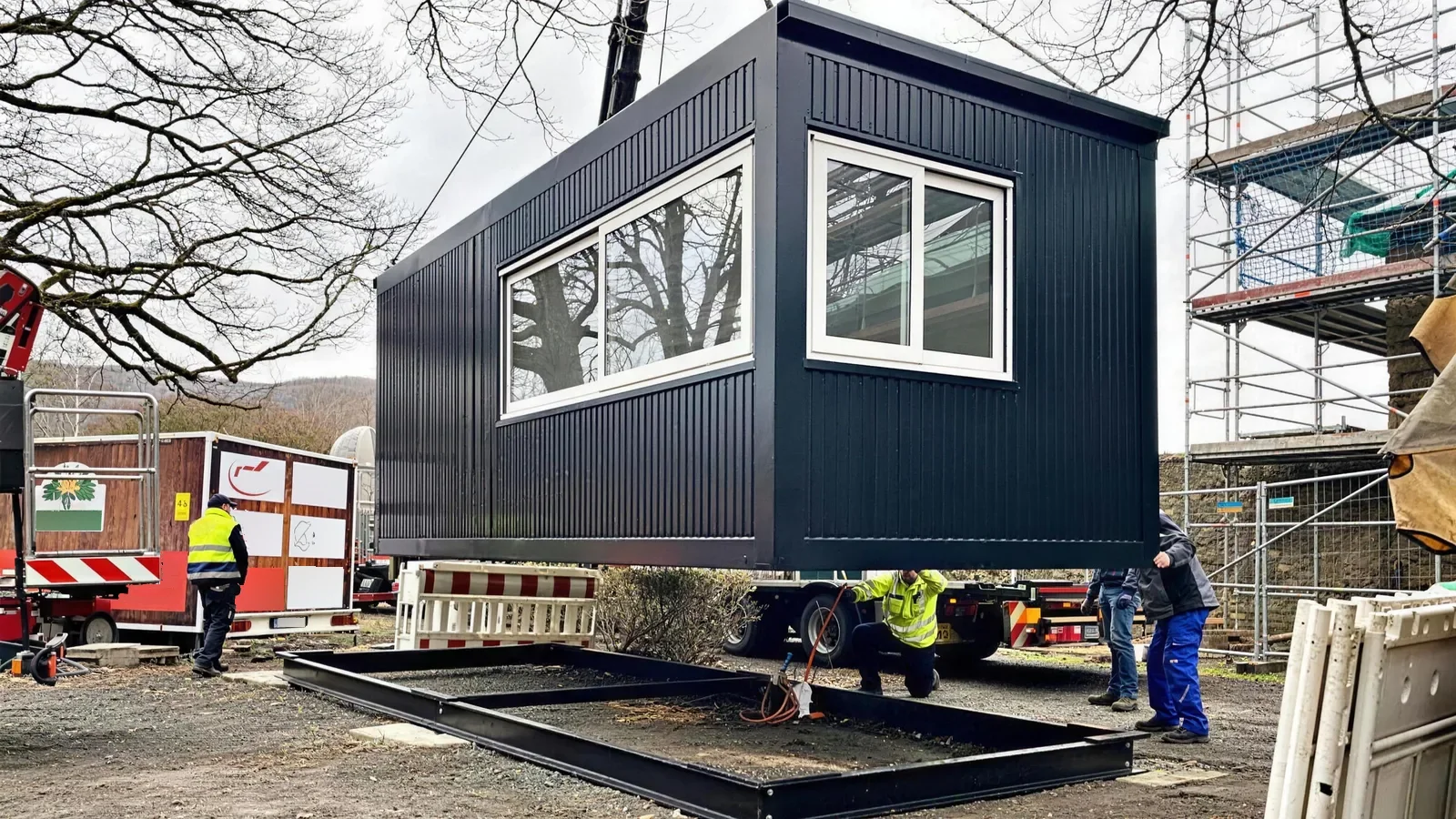 Ausschankcontainer im Hofgarten in Dillenburg