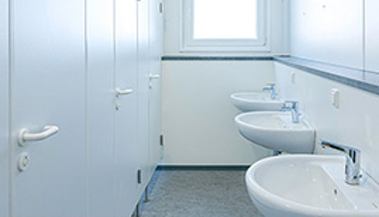 Ausstattung Sanitär- und Toilettencontainer