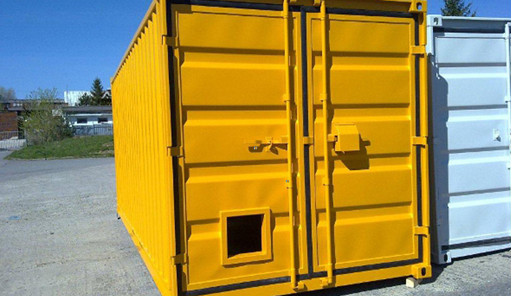 Referenz Lagercontainer für Baustellen