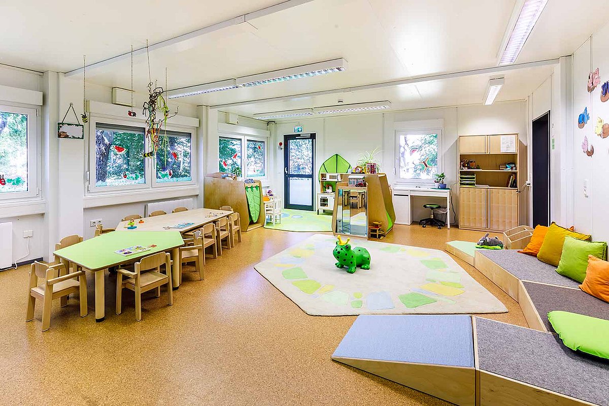 Interimslösung für Kindergarten Gruppenraum